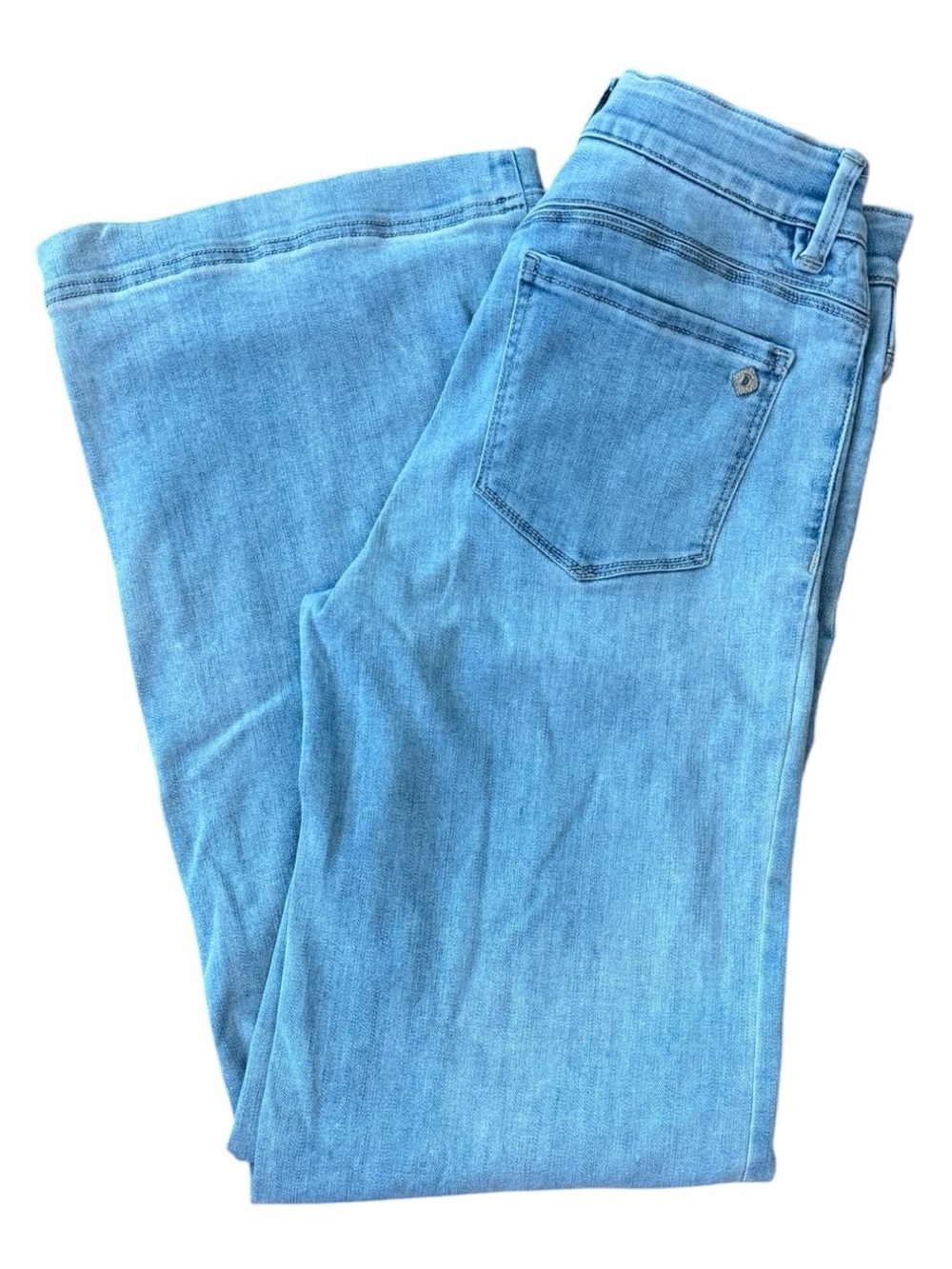 Democracy Womens "Ab"solution Skyrise Wide Leg Jeans + Sz 4 - Picture 7 of 7